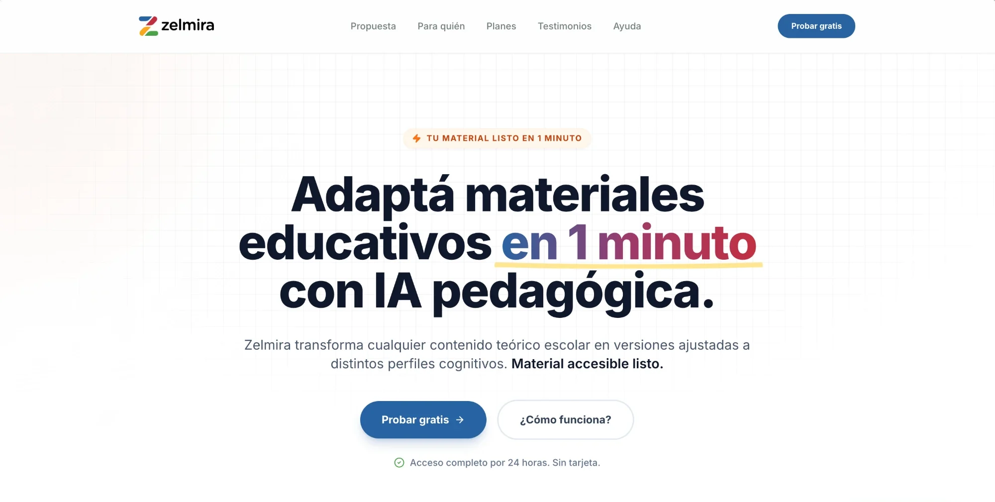 Zelmira Learning AI website