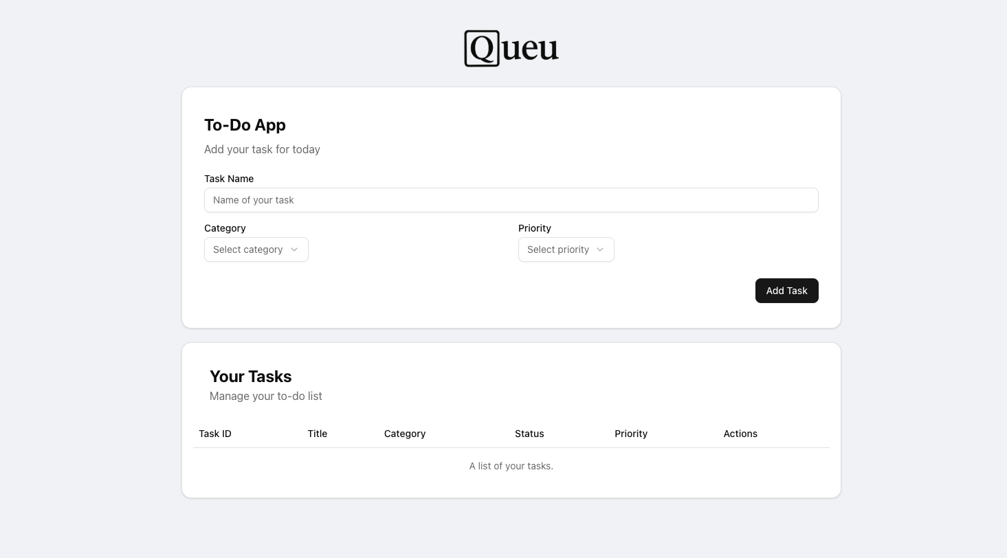 Queue - Task Management